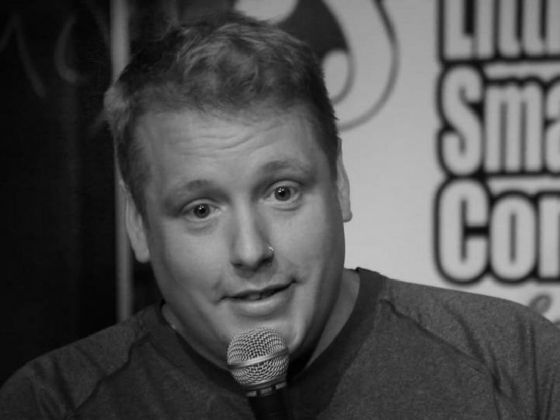 Louie Green, a comedian with a stoma