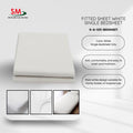 Fitted Sheet White Single Bedsheet
