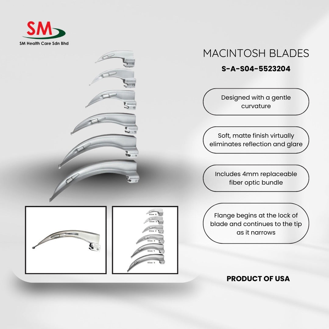 SUNMED Macintosh Blades English Profiles Large