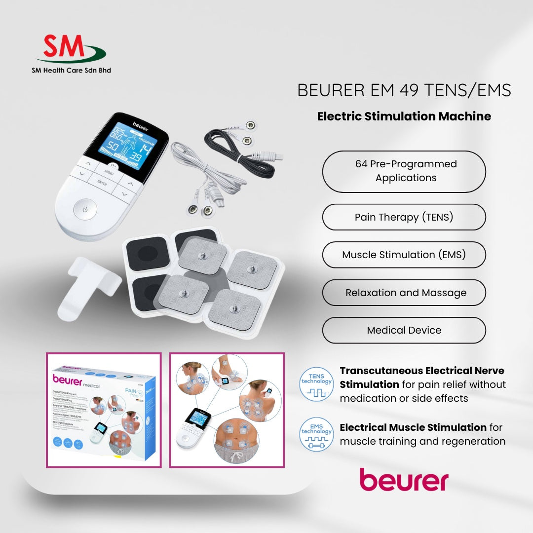 Beurer EM 49 TENS/EMS Electric Stimulation Machine [Relief Pain & Massage] (MADE IN GERMANY)
