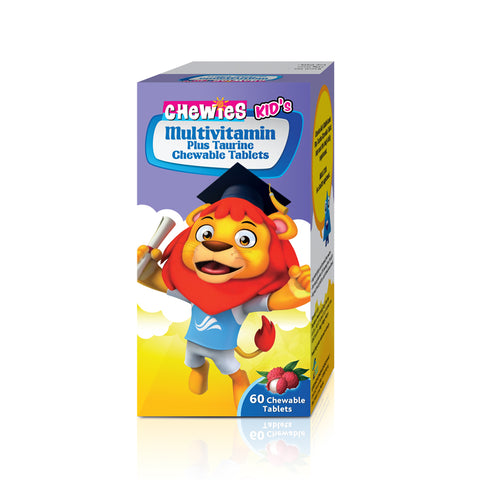CHEWIES KID'S Multivitamin Plus Taurine Chewable Tablets (Lychee) 60's