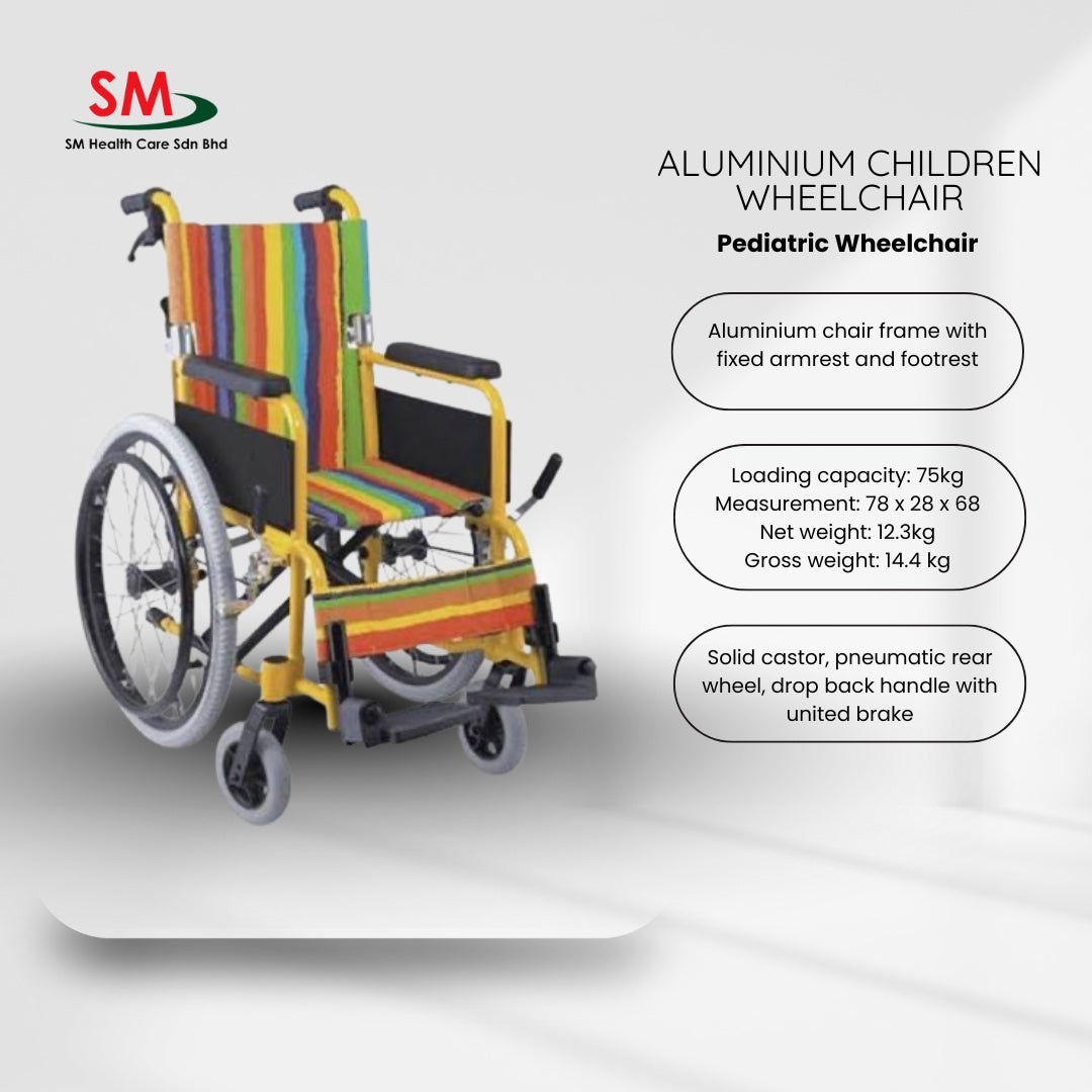 Aluminium Children Wheelchair