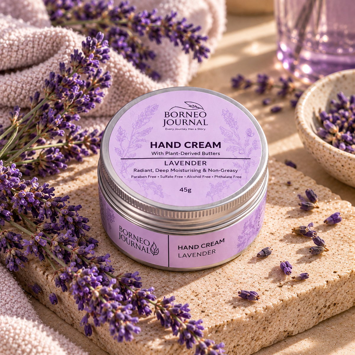 BORNEO JOURNAL Lavender Hand Cream (45g)