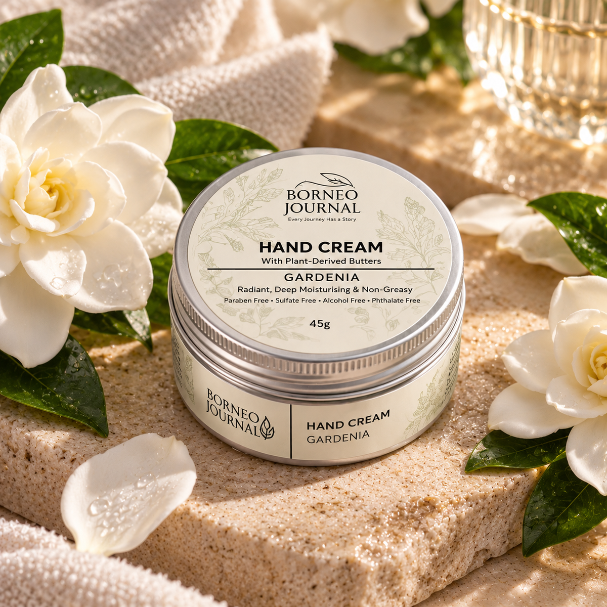 BORNEO JOURNAL Gardenia Hand Cream (45g)