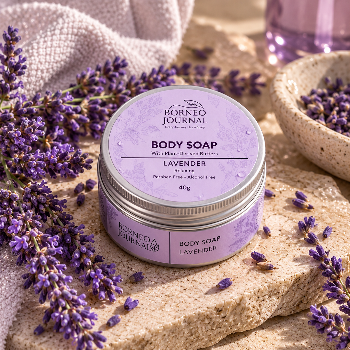 BORNEO JOURNAL Lavender Body Soap (40g)
