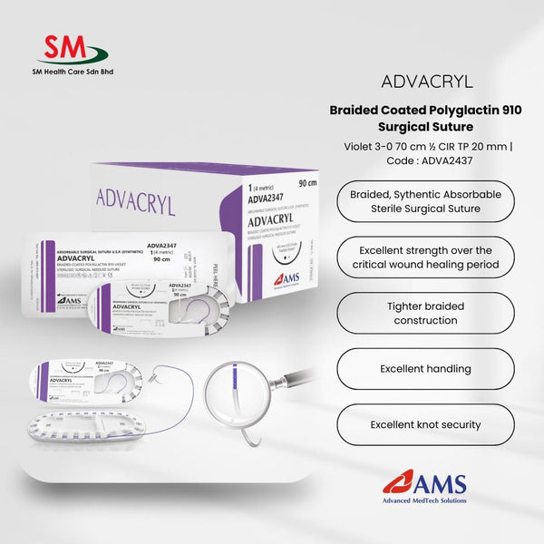 ADVACRYL -BRAIDED COATED POLYGLACTIN 910 VIOLET