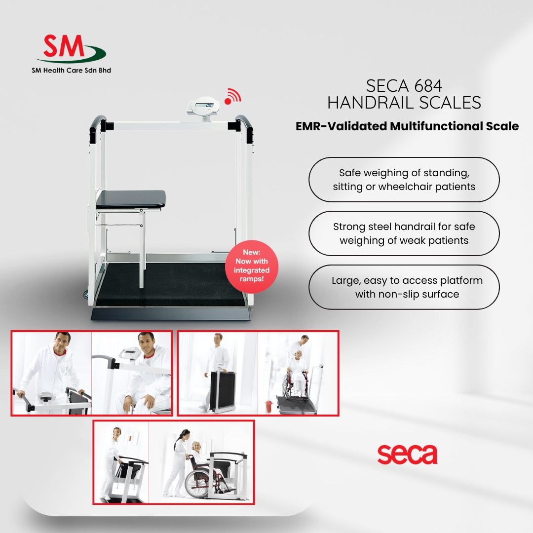 SECA 684 Handrail Scales (for up to 360kg)