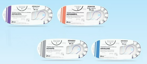 ADVACRYL - BRAIDED COATED POLYGLACTIN 910 VIOLET 0, 90CM, 1/2 CIR TP 30MM