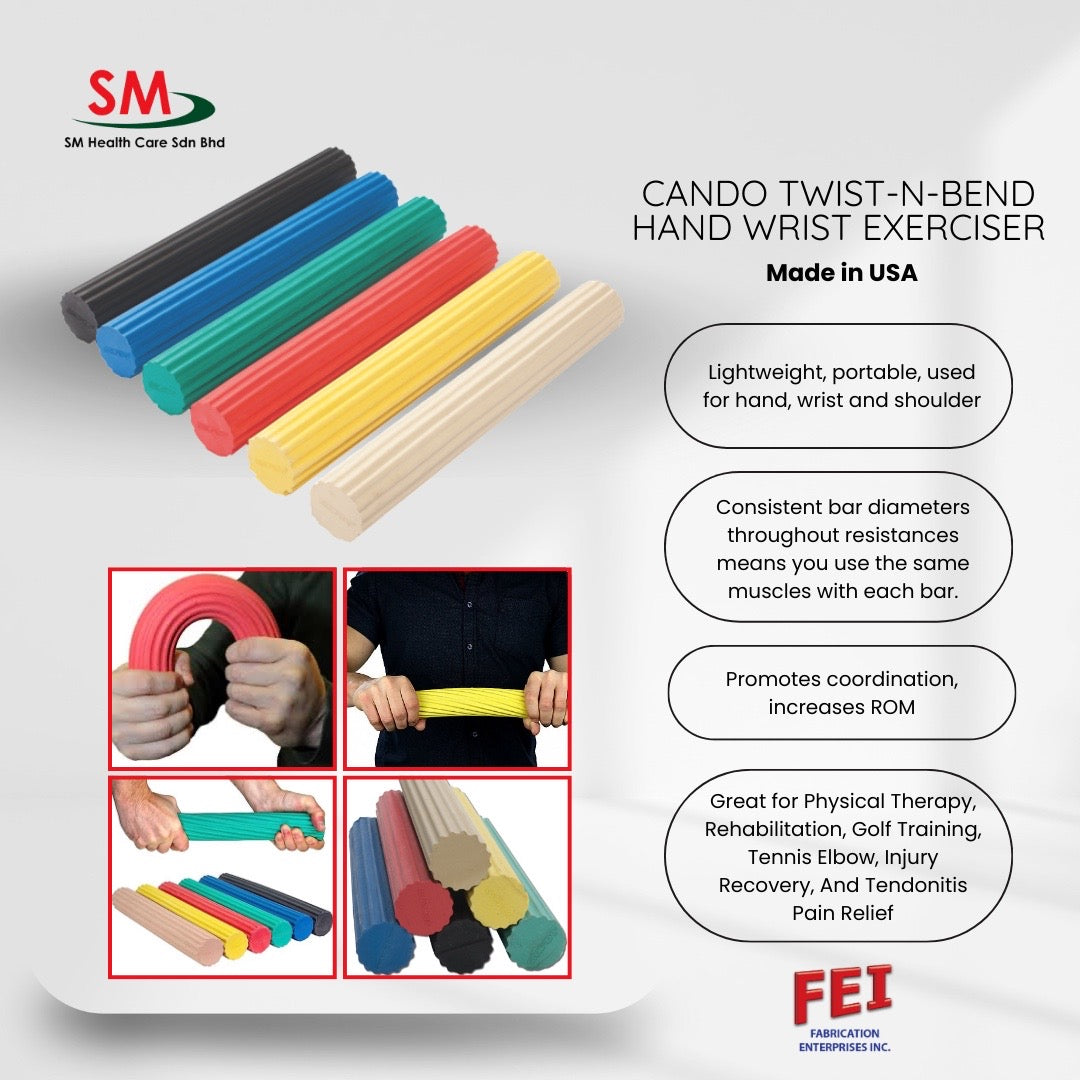CANDO TWIST-N-BEND HAND WRIST EXERCISER