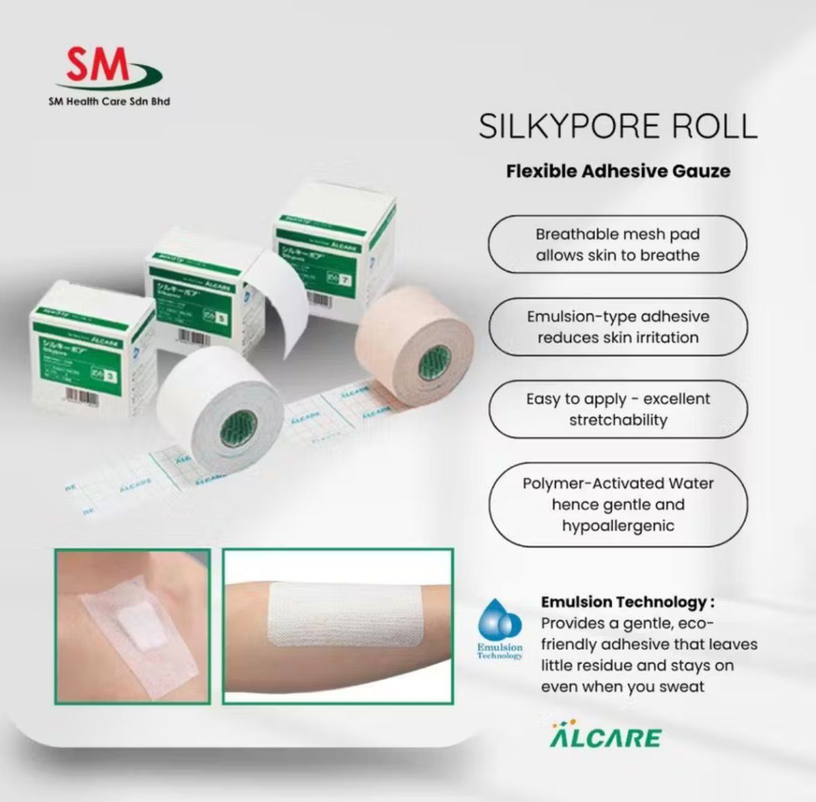 ALCARE Silkypore Roll
