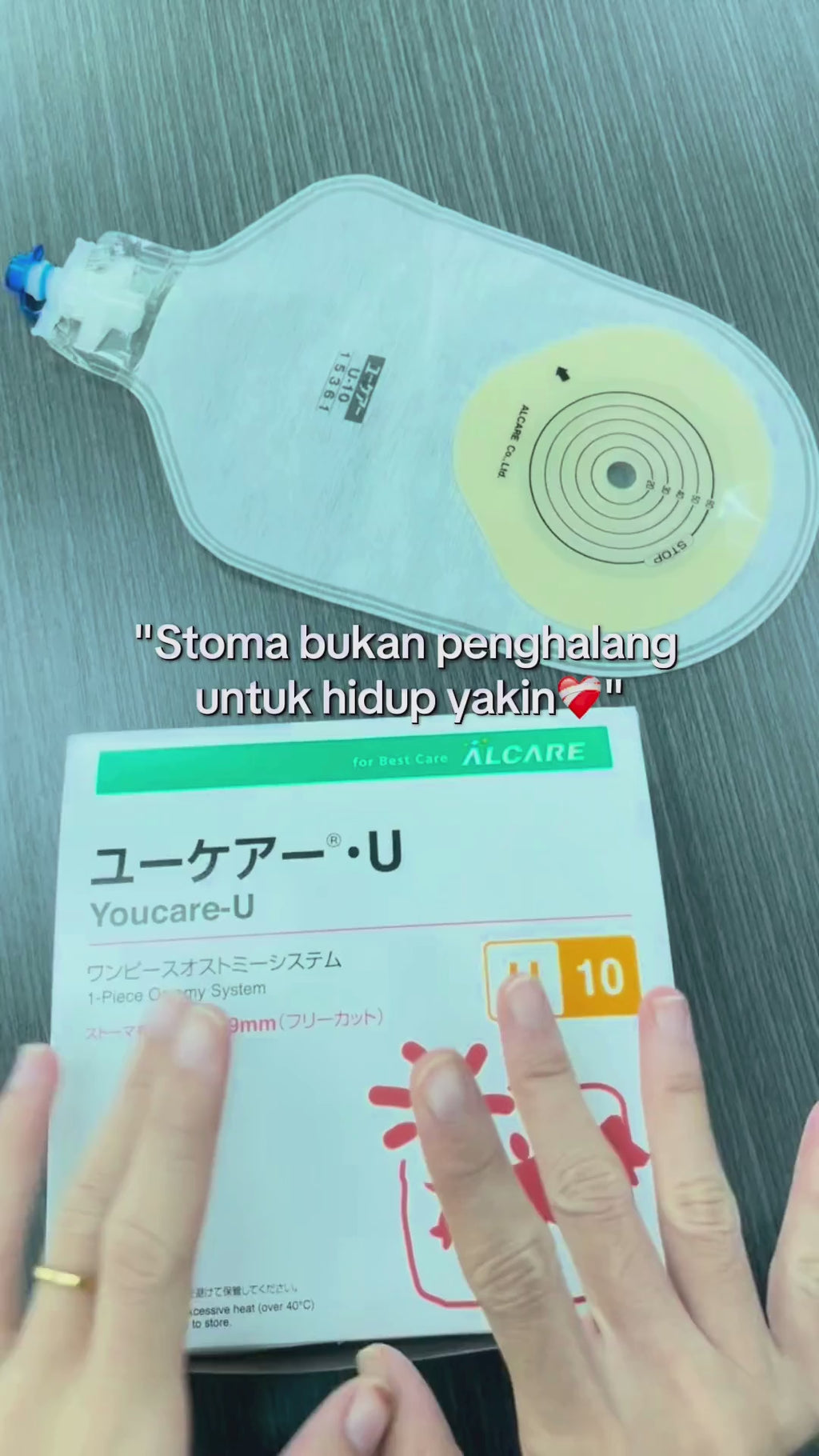 2. ALCARE Youcare U (10 Pieces) Stoma Urostomy Bag