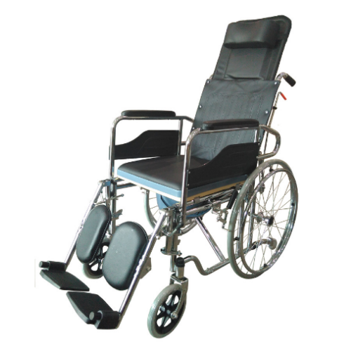 Steel Folding Reclining Wheelchair (Ready stock- Call for Buy)