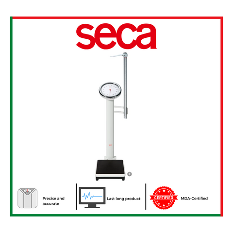 SECA 786 + SECA 224 Mechanical Column Scales with Large Round Dial (incl Measuring Rod)