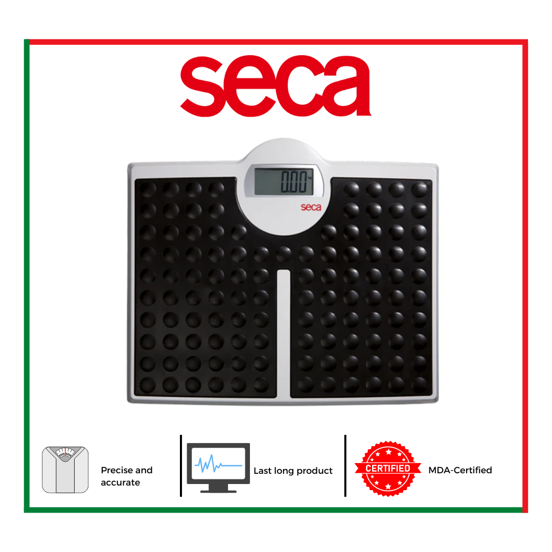 SECA 813 Flat Scales, Capacity up to 200kg, BLACK