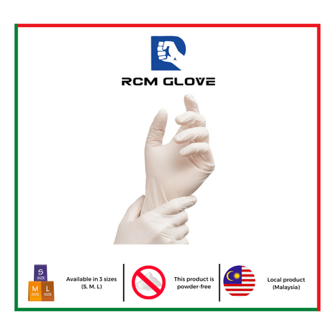 Latex Glove (Powder-Free) (100 Pcs / Box)